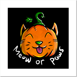 meow or paws Posters and Art